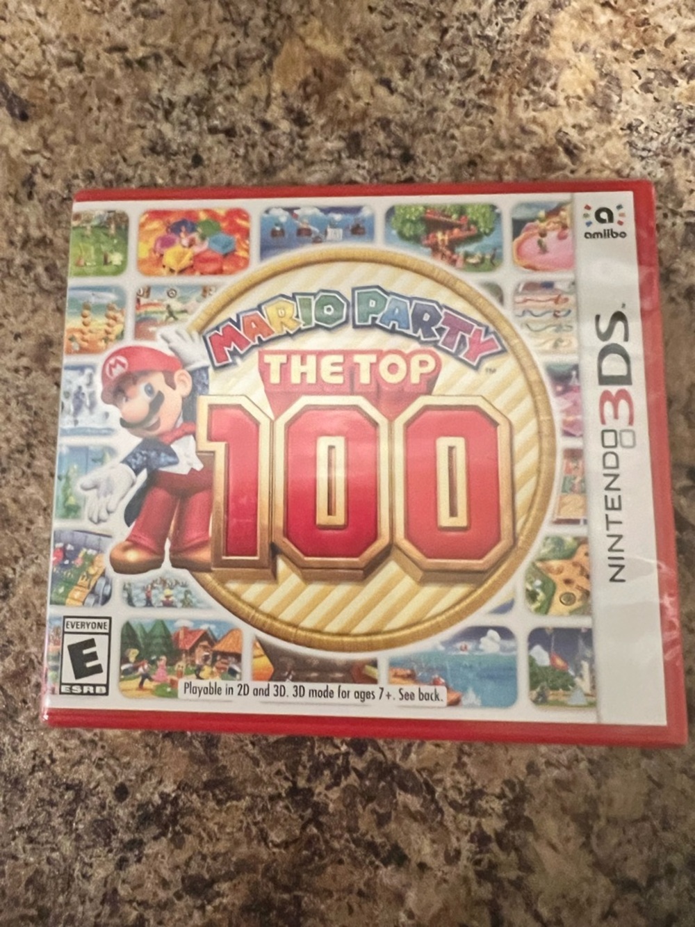 Nintendo Mario Party Back Cover Artwork - Red and Multicolor